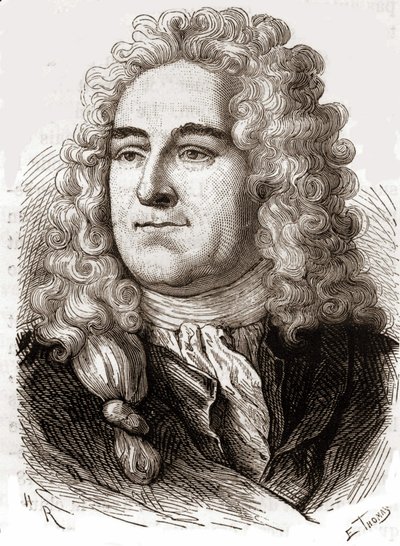 Portrait of John Law, Scottish Financial who caused bankruptcy in 1720 by Unknown artist