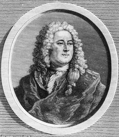 Portrait of John Law (1671 - 1729), Scottish financial who caused bankruptcy in 1720 (Event of the Rue Quincampoix) - in 
