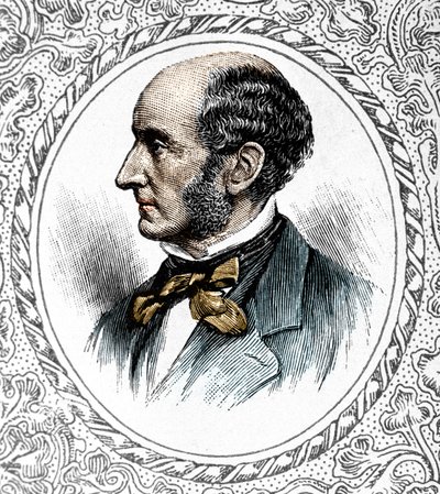 Portrait of John Stuart Mill. British philosopher and economist 1806 to 1873 by Unknown artist