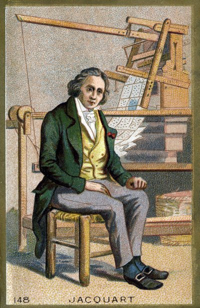 Portrait of Joseph Marie Jacquard (1752-1834), French mechanic inventor of the loom by Unknown artist