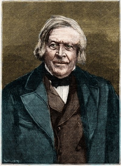 Portrait of Jules Michelet, French historian and writer by Unknown artist