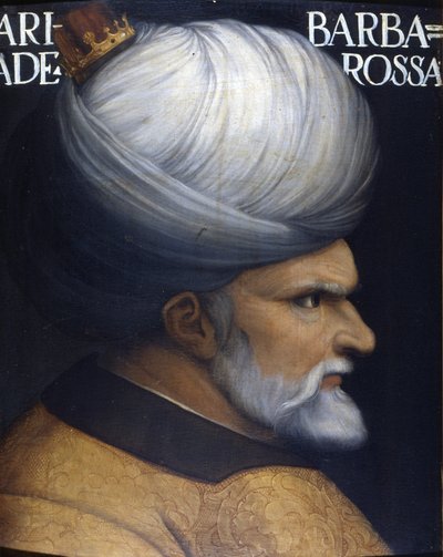 Portrait of Khayr Al-Din Barbarossa, founder with his brother of the Regency of Algiers by Unknown artist