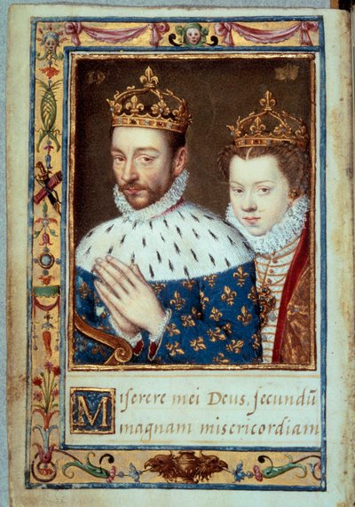 Portrait of King Charles IX and Elizabeth of Austria, Queen of France by Unknown artist