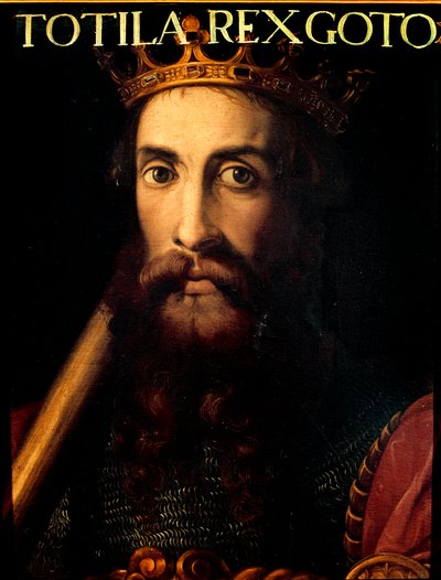 Portrait of King Ostrogoth Totila or Baduila by Unknown artist