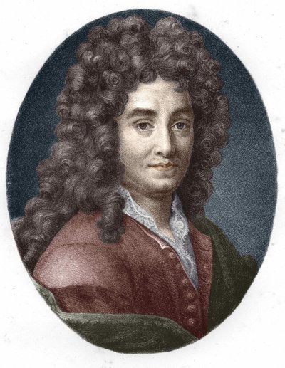 Portrait of La Bruyère. 19th century engraving by Unknown artist