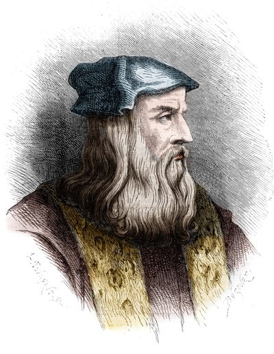 Portrait of Leonardo da Vinci (1452-1519), Italian painter. by Unknown artist