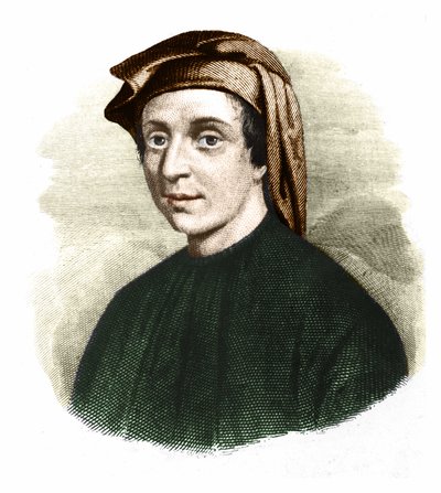 Portrait of Leonardo Fibonacci, Italian mathematician by Unknown artist