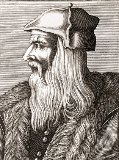 Portrait of Leonardo da Vinci (1452 - 1519) by Unknown artist
