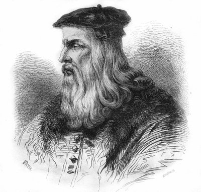 Portrait of Leonardo da Vinci (1452 - 1519). by Unknown artist