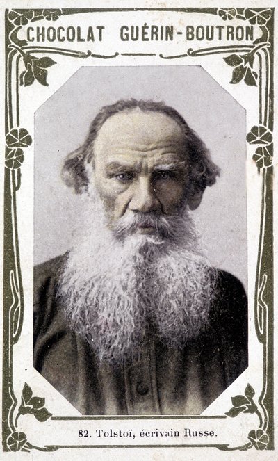 Portrait of Lev Nikolayevich, Count Tolstoy (Leo Tolstoy), Russian Writer (1828-1910) by Unknown artist