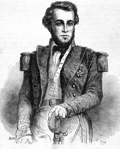 Portrait of Lieutenant Bellot (1826-1853) - in Les Contemporains by Unknown artist