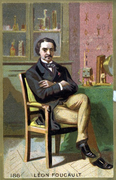 Portrait of Léon Foucault (1819 - 1868) in his office by Unknown artist