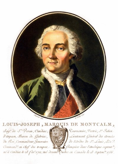 Portrait of Louis-Joseph, Marquis of Montcalm of Saint-Véran, French general by Unknown artist
