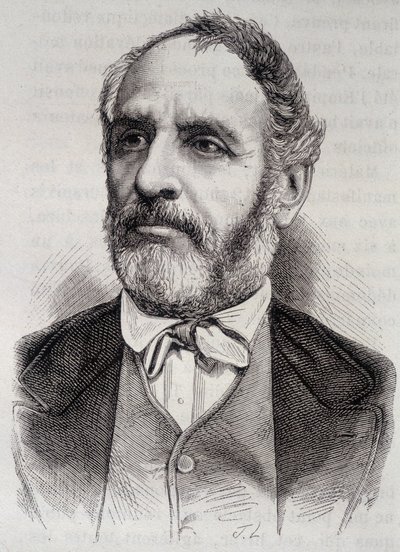 Portrait of Louis Charles Delescluze, French journalist and politician (1809-1871) by Unknown artist
