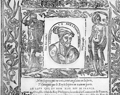 Portrait of Louis VIII The Lion King of France from 1223 to 1226 by Unknown artist