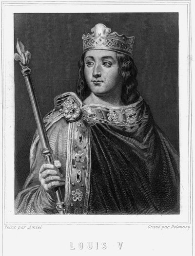 Portrait of Louis V the Lazy (967 - 987), King of France - in 