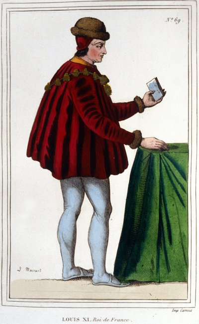 Portrait of Louis XI (1423 - 1483), King of France. by Unknown artist