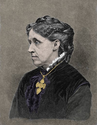 Portrait of Louisa May Alcott (1832-1888), American novelist by Unknown artist