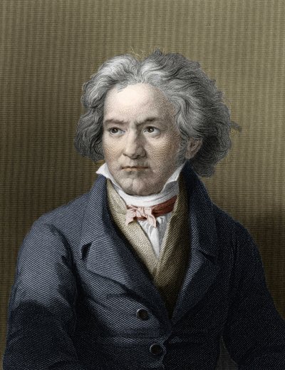 Portrait of Ludwig van Beethoven (1770-1827), German composer by Unknown artist