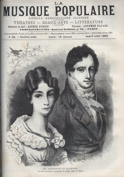 Portrait of Madame Gavaudan and Elleviou by Unknown artist