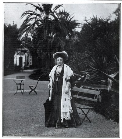 Portrait of Madame Juliette Adam (1836-1936), French Writer, Polemist and Feminist in Nice in 1905 by Unknown artist