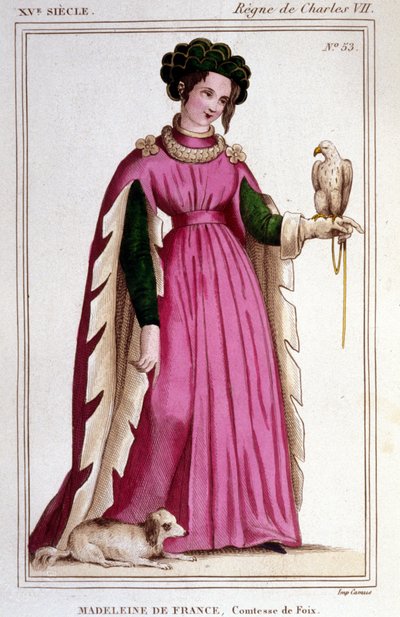 Portrait of Madeleine of France (1443 - 1495), Countess of Foix. by Unknown artist