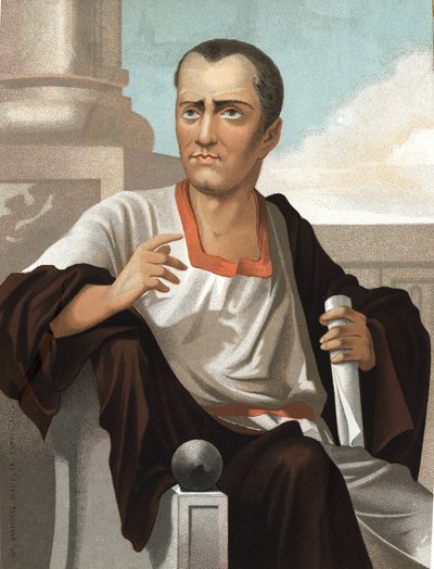 Portrait of Marcus Junius Brutus. Roman politician (ca. 85-42 BC) after 