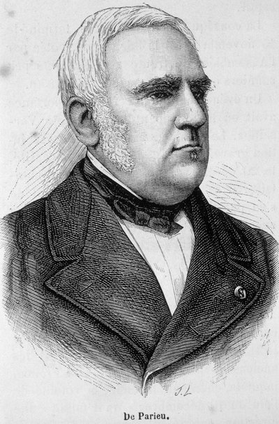 Portrait of Marie Louis Esquirou de Parieu, French politician (1815 - 1893) by Unknown artist