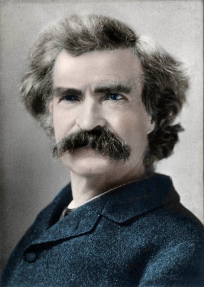 Portrait of Mark Twain (Samuel Langhorne Clemens) (1835-1910) American Author by Unknown artist