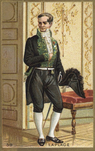 Portrait of Marquis Pierre Simon de Laplace (1749-1827), French astronomer, mathematician and physicist. Chromolithography of the 19th century. by Unknown artist