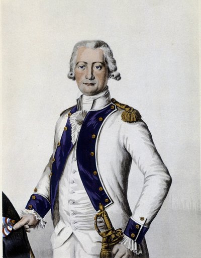 Portrait of Marquis de Lostanges, Captain in the Forez Regiment in 1786 by Unknown artist