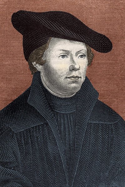 Portrait of Martin Luther, German religious reformer by Unknown artist