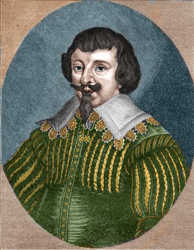 Portrait of Martin Opitz (Martinus Opitius) (1597-1639) father of German poetry by Unknown artist