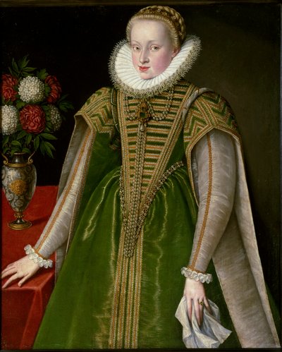 Portrait of Mary Christine of Austria, wife of Sigismond I Bathory by Unknown artist