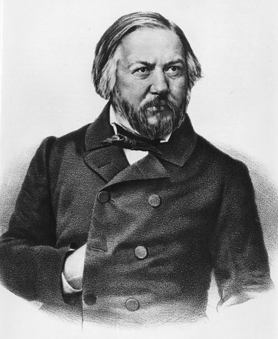 Portrait of Mikhail Ivanovich Glinka, Composer Russian by Unknown artist
