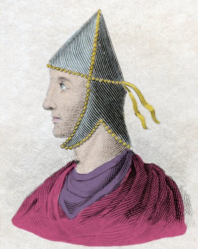 Portrait of Mithridates VI Eupator called the Great (132-63 BC), King of Pontus. Engraving of the 19th century by Unknown artist