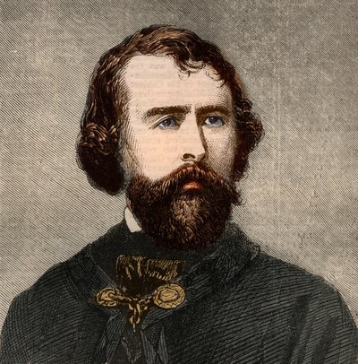 Portrait of Nathaniel Parker Willis (1806-1867), American writer. Engraving in 