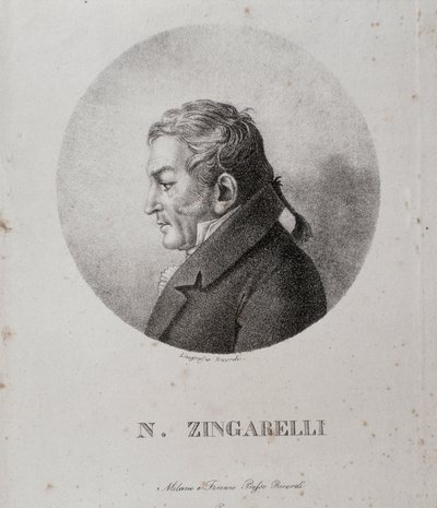 Portrait of Nicola Antonio Zingarelli by Unknown artist