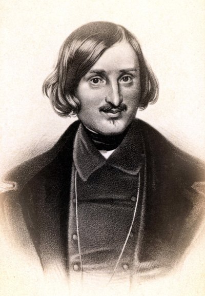 Portrait of Nicolai Vasilyevich, known in French as Nicolas Gogol (1809 - 1852), Russian writer. Engraving, 19th century by Unknown artist