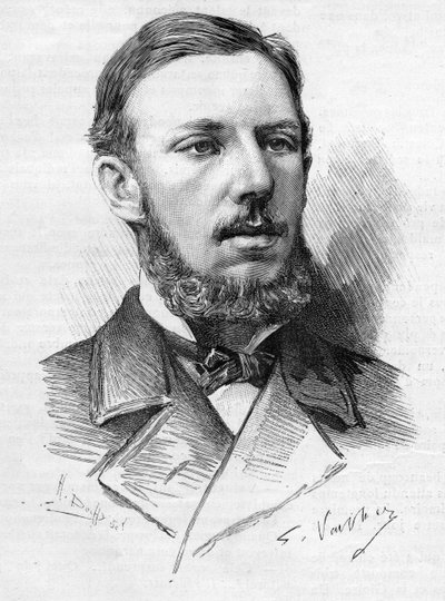 Portrait of Oscar Augustus of Sweden, Duke of Gothland, here in 1888 during his visit to Paris by Unknown artist