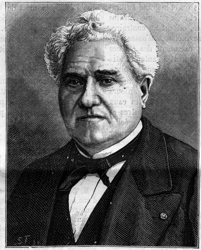 Portrait of Paul Gervais (1816-1879), French zoologist and paleontologist. Engraving in 