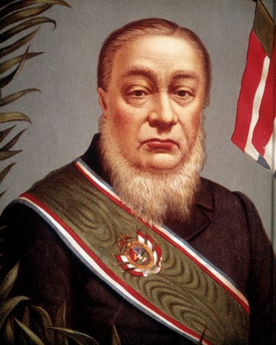 Portrait of Paul Kruger, one of the founders and then president of the Transvaal Republic in 1852 by Unknown artist