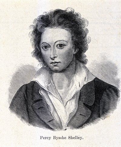 Portrait of Percy Bysshe Shelley, British Poet by Unknown artist
