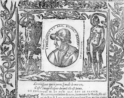 Portrait of Philip III Le Hardi, King of France from 1270 to 1285 by Unknown artist
