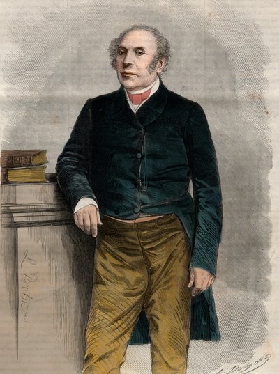 Portrait of Pierre Antoine Berryer, French Lawyer and Politician. Engraving in 
