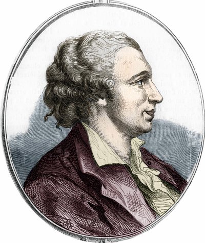 Portrait of Pierre Augustin Caron de Beaumarchais (1732-1799), French writer and playwright. (engraving of 1866) by Unknown artist