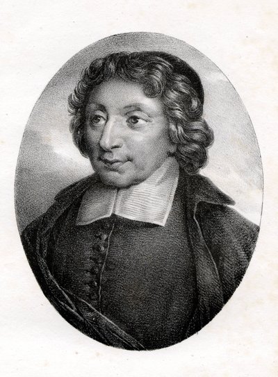 Portrait of Pierre Nicole (1625 - 1695) ardent defender of Jansenism from a painting of the Port Royal. by Unknown artist