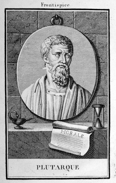 Portrait of Plutarch, engraving early 19th century by Unknown artist
