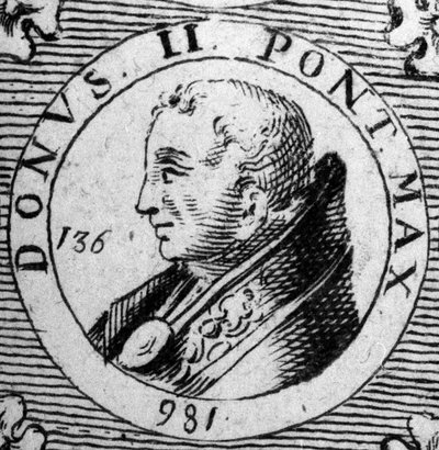 Portrait of Pope Donus II (Pope 973) by Unknown artist