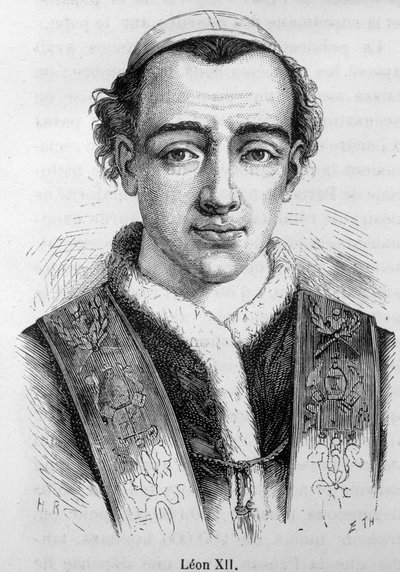 Portrait of Pope Leo XII (Annibale della Genga Sermattei) (Pope from 1823 to 1829). by Unknown artist